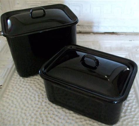 black metal box vintage|vintage metal containers.